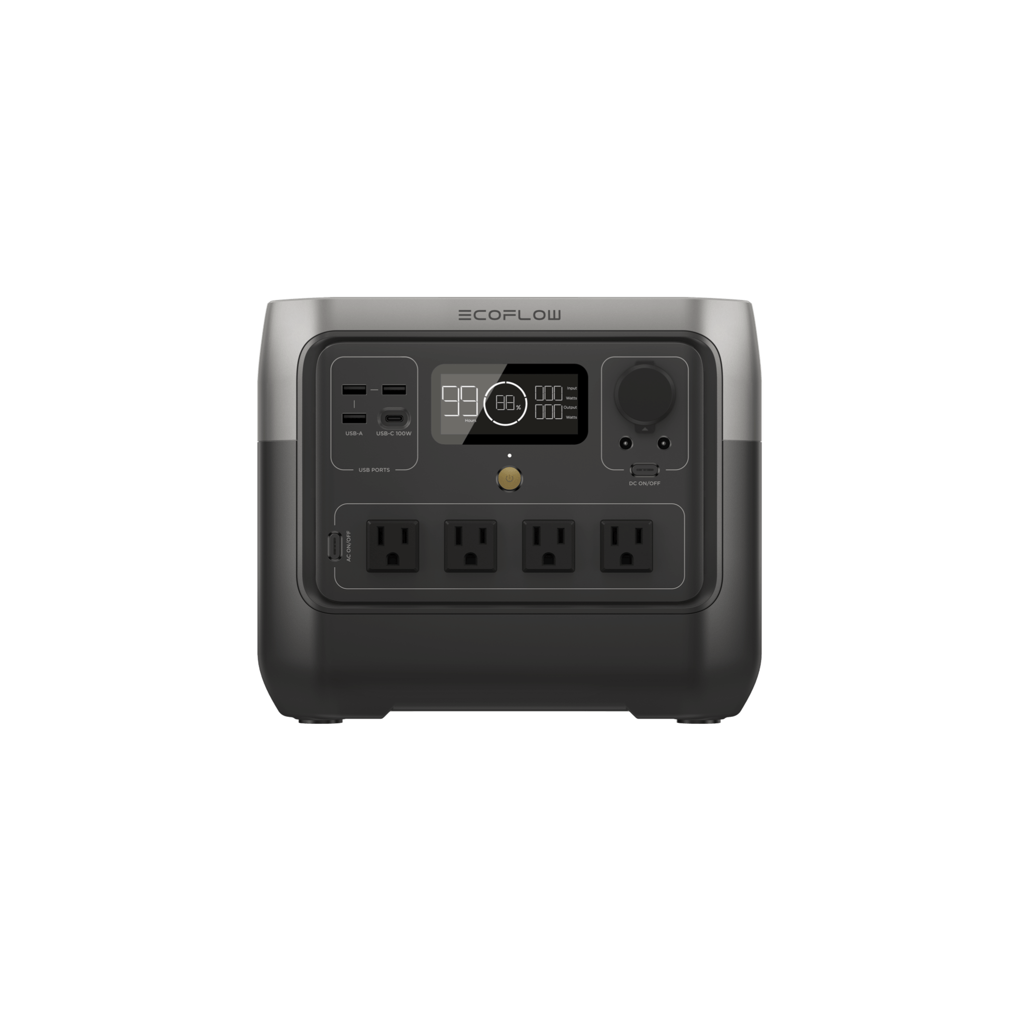 EcoFlow RIVER 2 Pro portable power station, front view